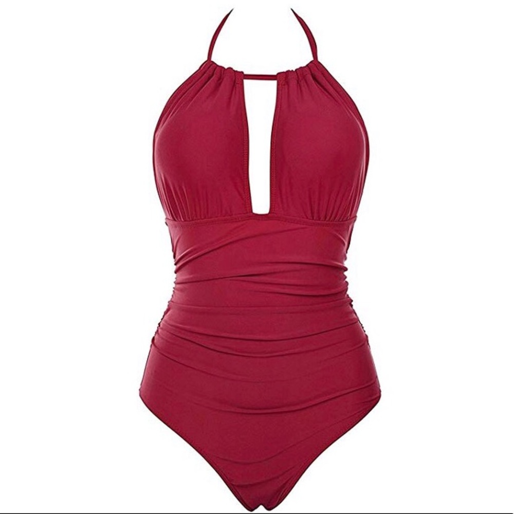 NEVER WORN!! Berry Red OnePiece SwimSuit